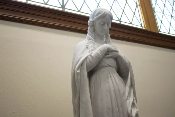 a statue named Our Lady of Marywood