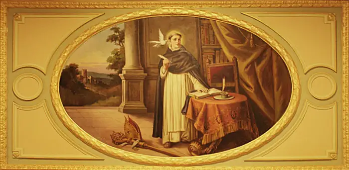 a portrait of St. Thomas Aquinas