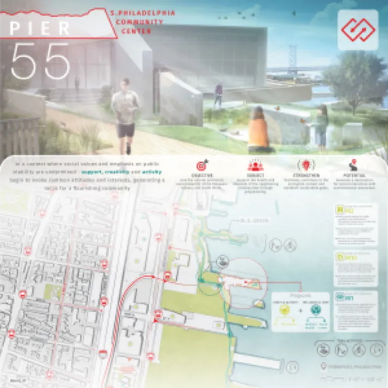 Pier 55: South Philadelphia Community Center by Caleb Freeze and Michelle Kleva