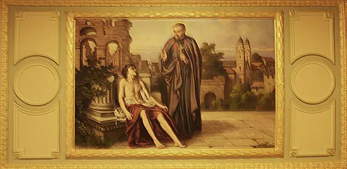 a portrait of St. Camillus