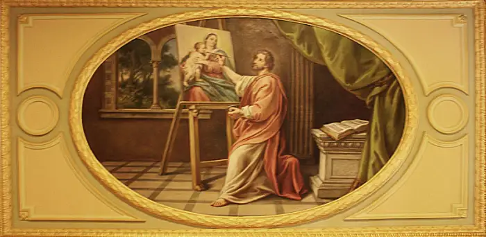a portrait of St. Luke