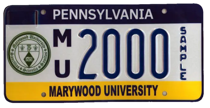  picture of Pennslyvania license plate 
