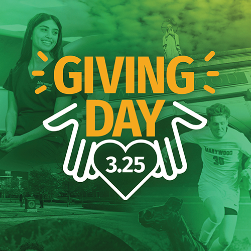 giving day logo on a green graphic